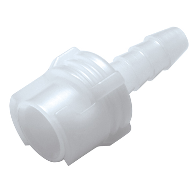 1/8" Hose Barb SMC Series Subminiature Acetal In-Line Coupling Body - Shutoff (Insert Sold Separately)