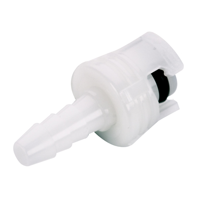 1/16" Hose Barb SMC Series Subminiature Polypropylene In-Line Coupling Insert - Straight Thru (Body Sold Separately)