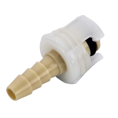 1/8" Hose Barb SMC Series Subminiature Polypropylene In-Line Coupling Insert - Straight Thru (Body Sold Separately)