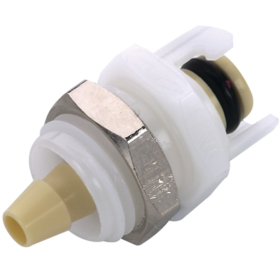 1/16" Hose Barb SMC Series Subminiature Polypropylene Panel Mount Coupling Insert - Straight Thru (Body Sold Separately)