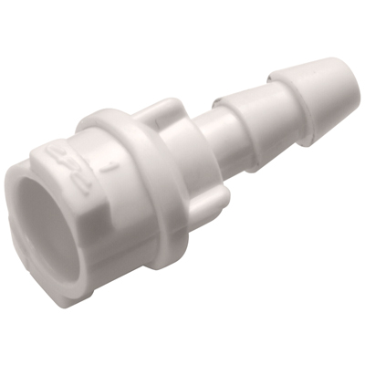 1/8" Hose Barb SMC Series Subminiature ABS In-Line Coupling Body - Straight Thru (Insert Sold Separately)