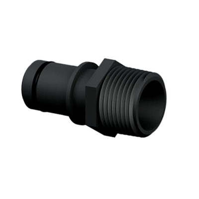 3/4" Male Adapter x 1/2" MNPT Black Qwik-Lok™ Fitting