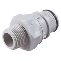 3/4" MNPT HFC 12 Series Polypropylene Coupling Insert - Shutoff (Body Sold Separately)