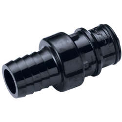 3/4" In-Line Hose Barb HFC 57 Series Polysulfone Coupling Insert - Shutoff (Body Sold Separately)