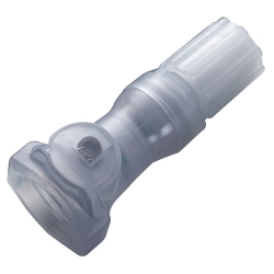 3/8" Flare Compression CQH Series Polypropylene In-Line Coupling Body - Shutoff (Insert Sold Separately)