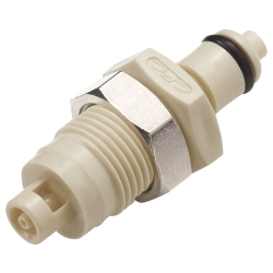 1/16" Hose Barb PMC Series Polypropylene Panel Mount Insert - Straight Thru (Body Sold Separately)