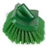 10" ColorCore Green High-Low Stiff Deck Brush