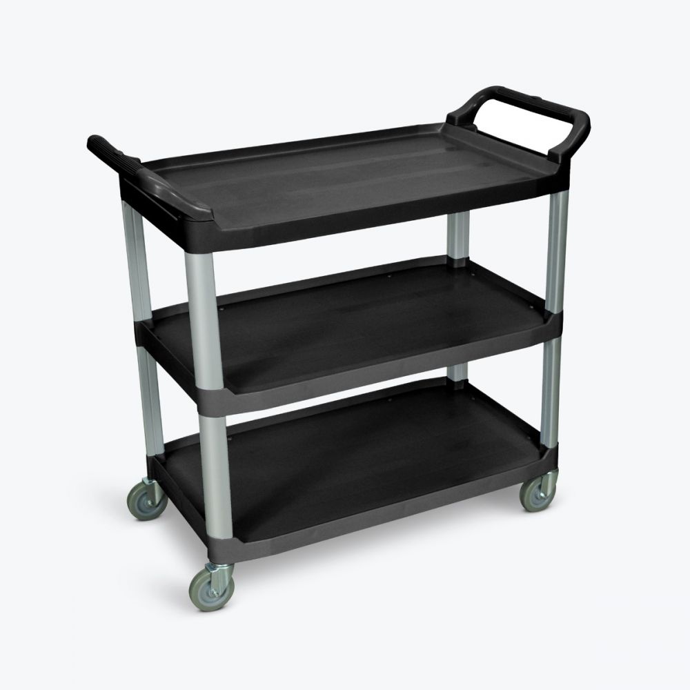 Luxor 3 Shelf Serving Carts U.S. Plastic Corp.