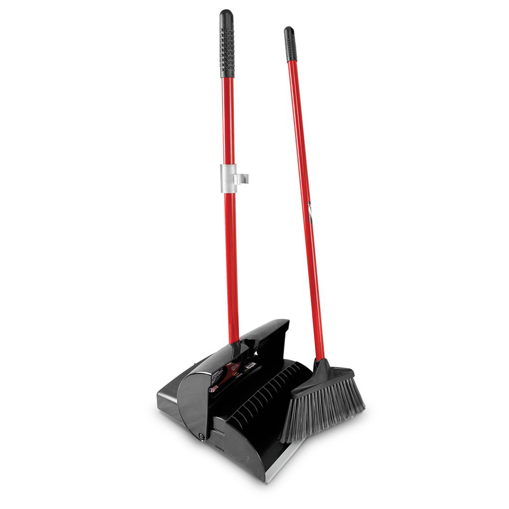 12" Libman® Premium Lobby Dustpan & Broom Set Closed Lid U.S