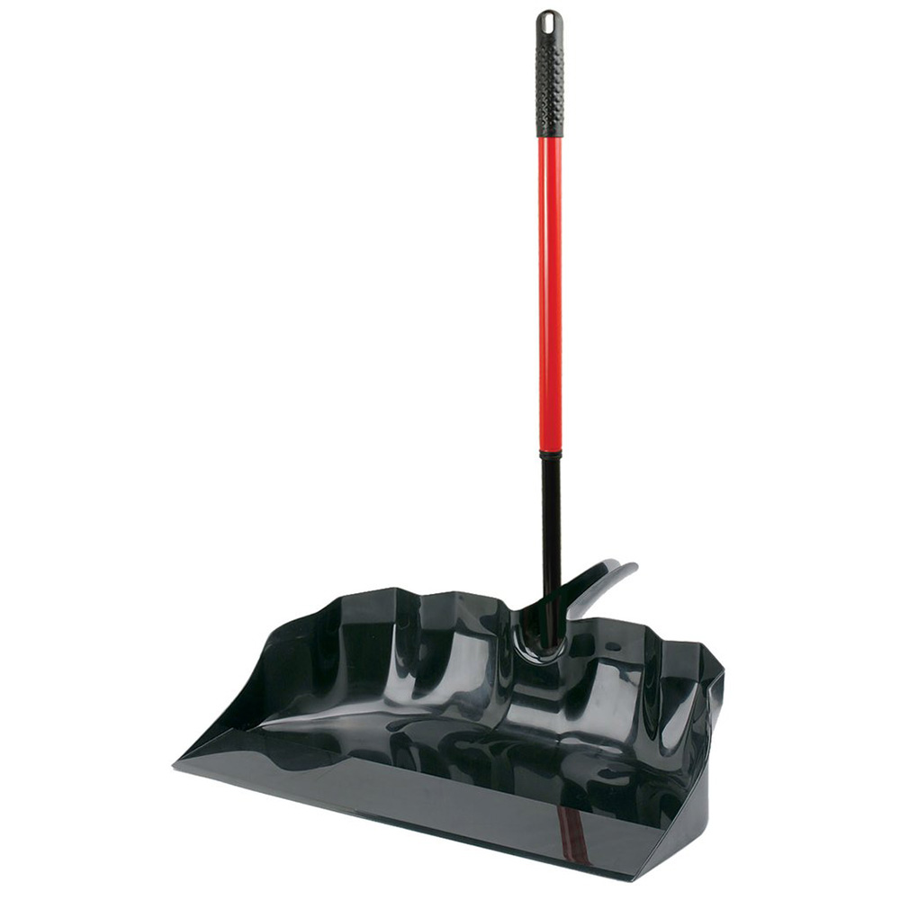 22" Black/Red Libman® Outdoor/Shop Scoop with Handle