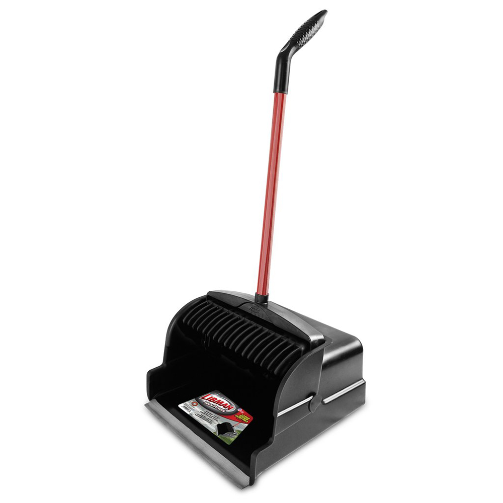 16" Black/Red Libman® Large Scoop Dust Pan