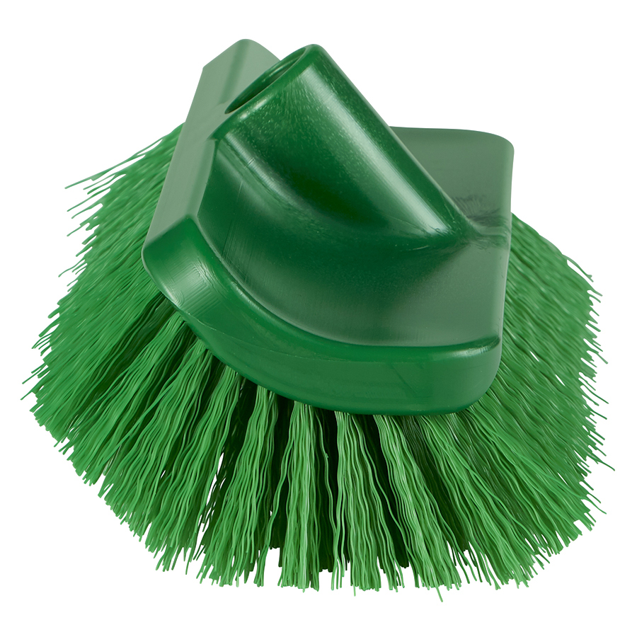10.2" Green Polypropylene Vikan® ColorCore Economy Deck Brush with Stiff Polypropylene Bristles