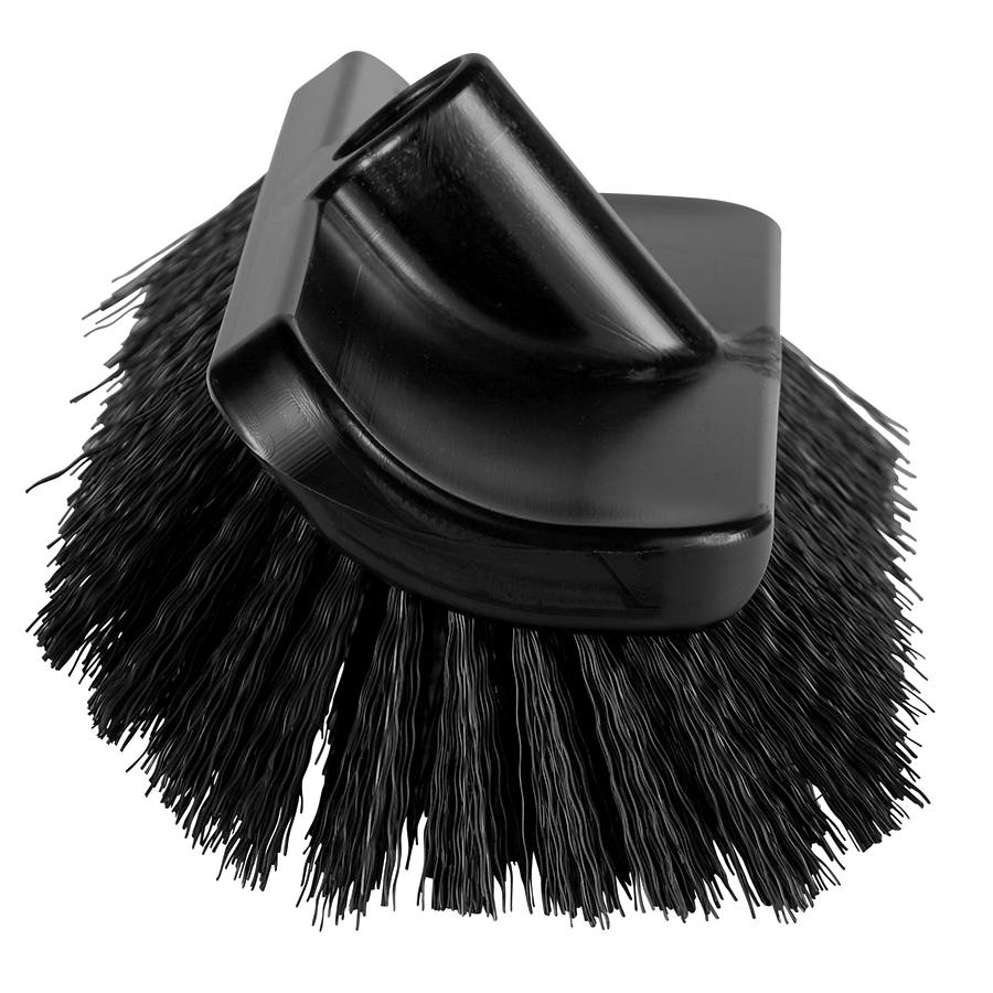 10.2" Black Polypropylene Vikan® ColorCore Economy Deck Brush with Stiff Polypropylene Bristles