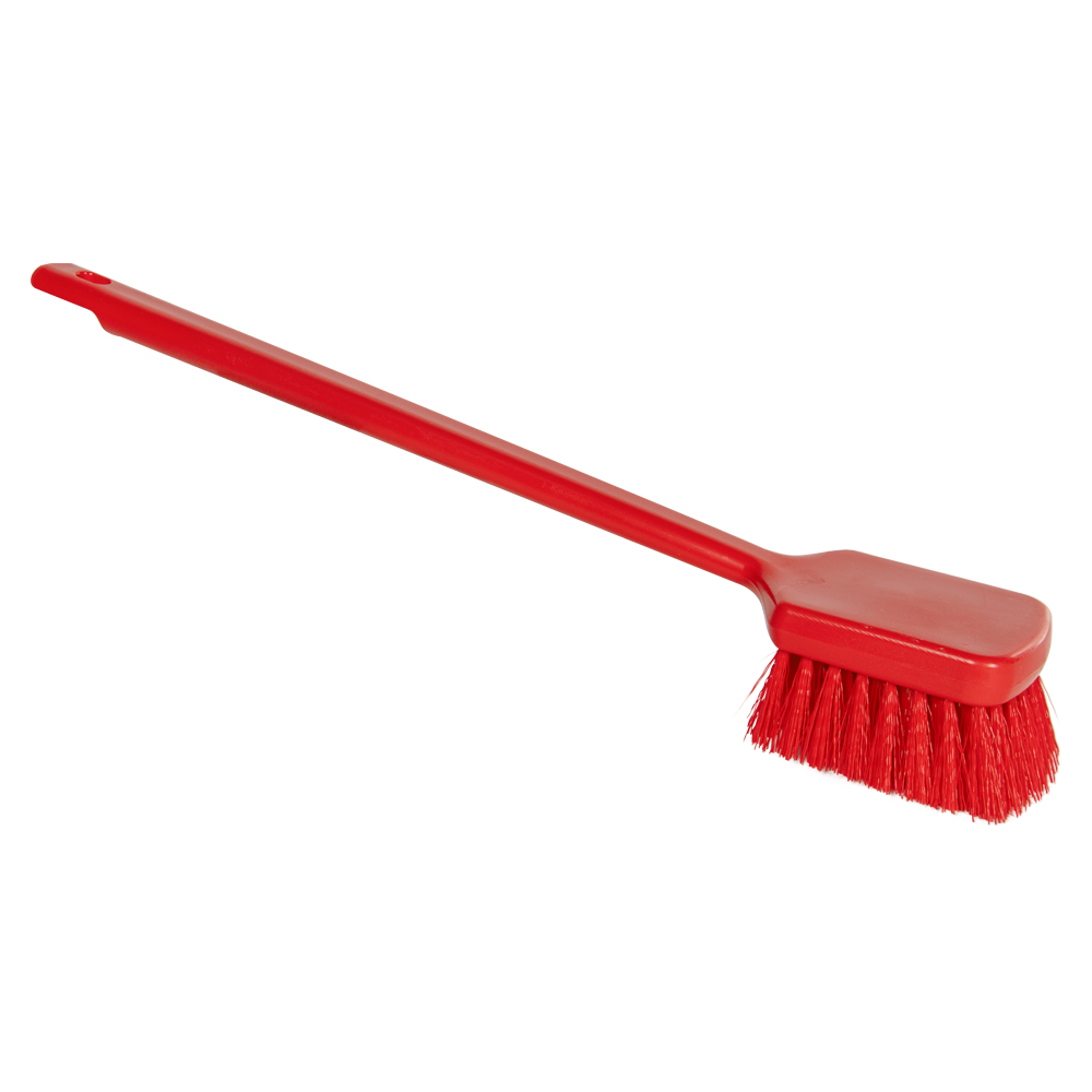 ColorCore Red 20" Long Handle Scrub Brush