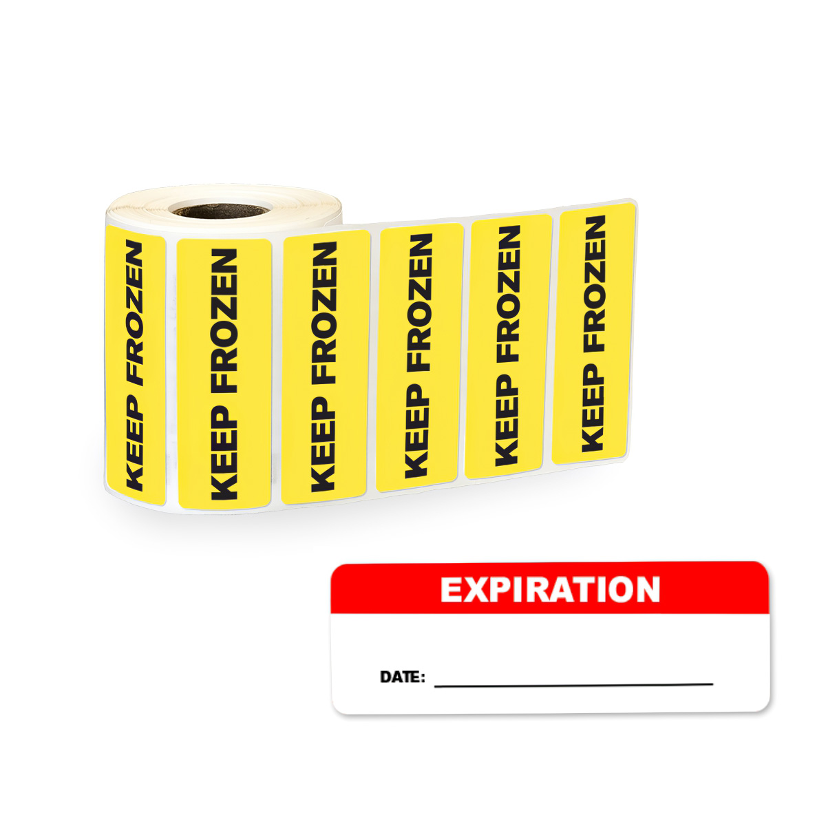 Rectangular Water-Resistant Polypropylene Food Industry Labels