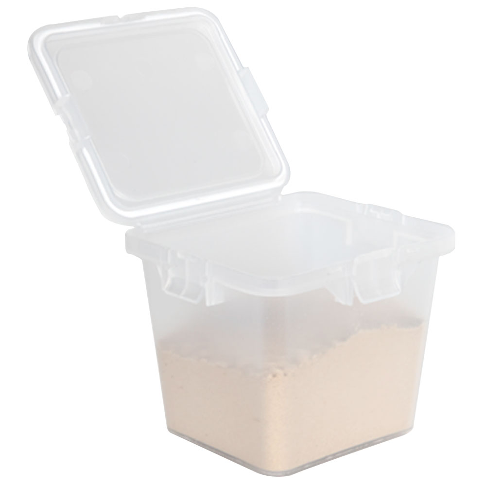 55 Dram Clear Polypropylene Cube Child-Resistant Container