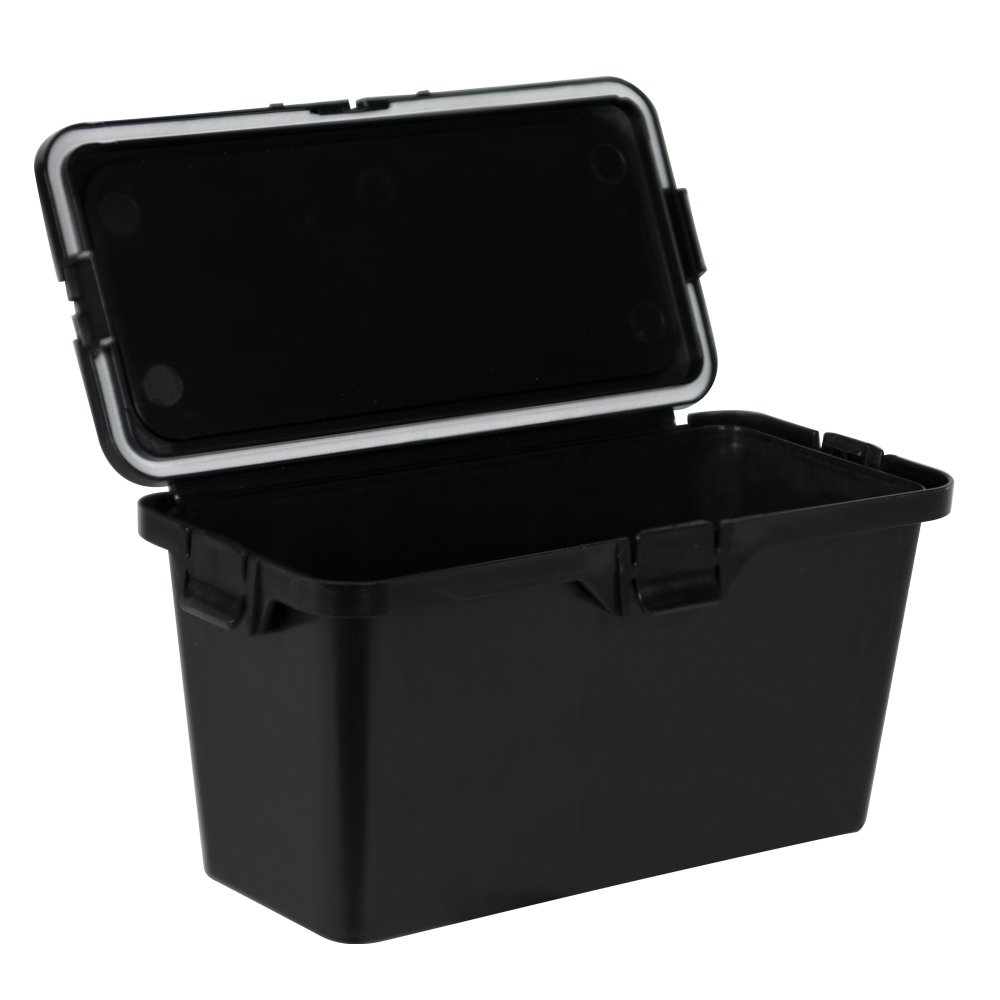 87 Dram Black Polypropylene Brick Child-Resistant Container