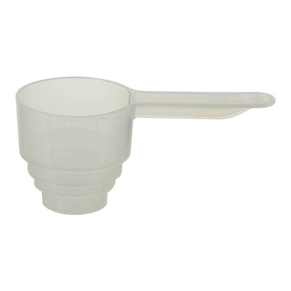 14.8cc (1 Tbsp.) Natural Polypropylene Tiered Scoop