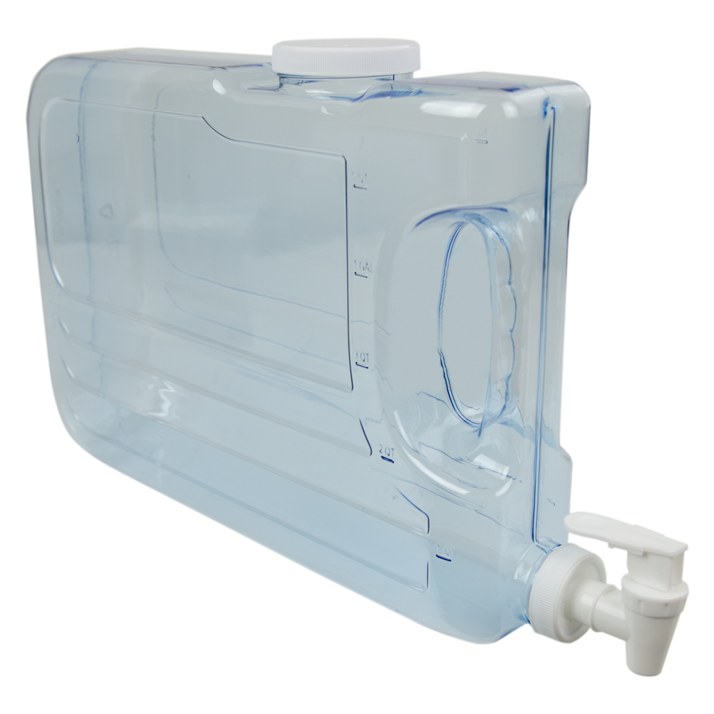 1.25 Gallon Clear Slimline Beverage Container U.S. Plastic Corp.