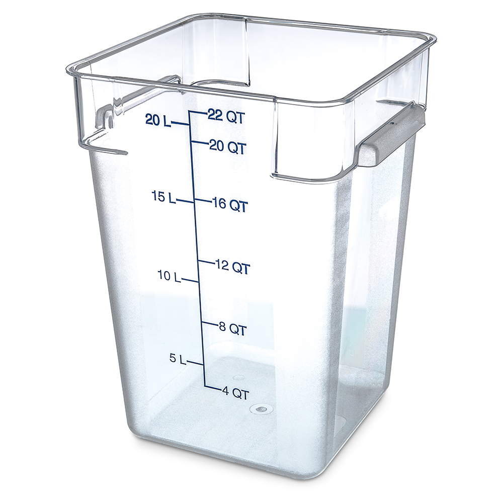 22 Quart Polycarbonate SpaceSaver Storage StorPlus™ Container (Lid
