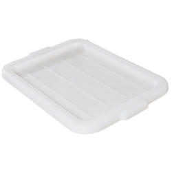 White Polypropylene Standard Food Storage Box Lid for Traex ® Color-Mate™ Containers