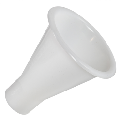5" Top Diameter Natural HDPE Tamco ® Large Powder Funnel with 2" OD Spout