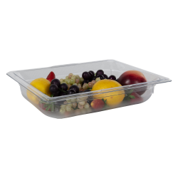 3.9 Quart Clear Polycarbonate Low Temperature 1/2 Food Pan (Cover Sold Separately)