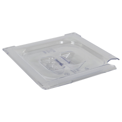 Clear 1/6 Food Pan Slot Cover for Spoon