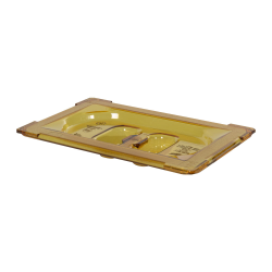 Amber 1/9 Food Pan Solid Cover with Molded Handle