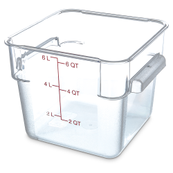 6 Quart Polycarbonate Space-Saver Storage Stor-Plus™ Container (Lid Sold Separately)