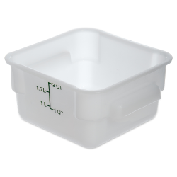 2 Quart Polyethylene Space-Saver Storage Stor-Plus™ Container (Lid Sold Separately)