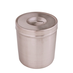 3 Quart Stainless Steel Round Dressing Jar with Lid