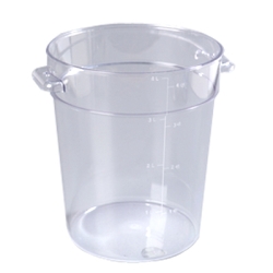 4 Quart Clear StorPlus™  Round Food Storage Container (Lid Sold Separately)