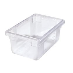 5 Gallon Clear StorPlus™ Color-Coded Food Storage Box 18" x 12" x 9" (Lids sold separately)