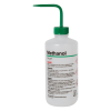 500mL Methanol Nalgene™ Right-to-Understand LDPE Wash Bottle with Green Dispensing Nozzle
