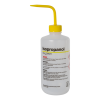 500mL Idopropanol Nalgene™ Right-to-Understand LDPE Wash Bottle with Yellow Dispensing Nozzle
