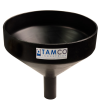13-1/8" Top Diameter Black Tamco® Funnel with 2" OD Spout