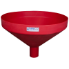 26" Top Diameter Red Tamco® Funnel with 4" OD Spout