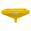 20" x 13" Rectangular Yellow Tamco® Funnel with 2-1/2" OD Center Spout