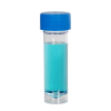 30mL Clear Polystyrene Universal Container with Blue Cap