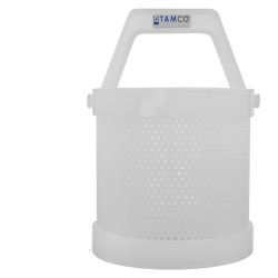 8" x 8" Tamco® Dipping Basket with 3/16" Perforation