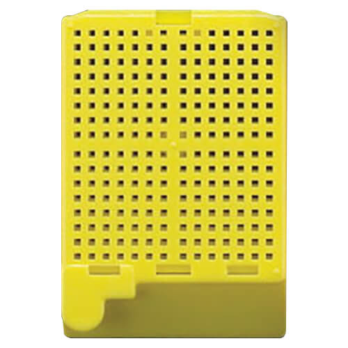 Yellow Biopsy Cassettes with Attached Lids