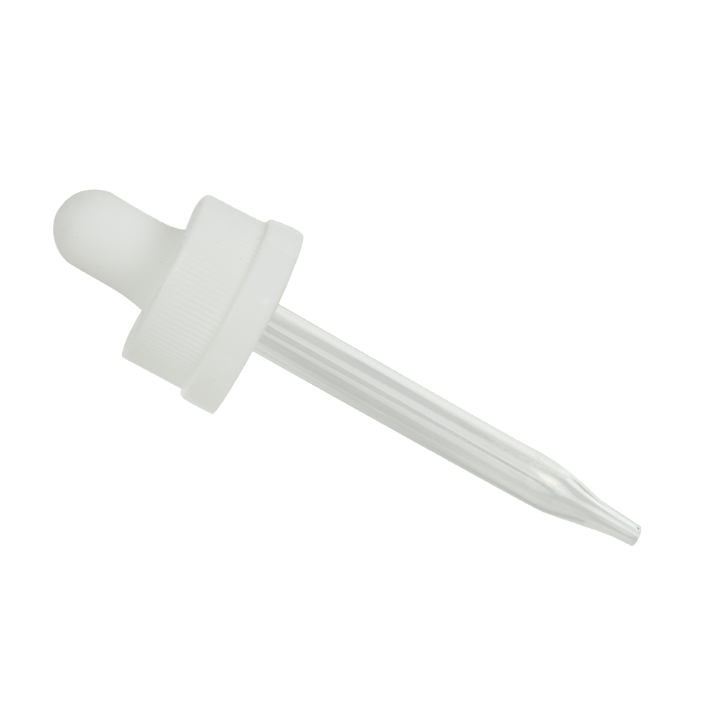 20/400 White Child Resistant Glass Pipette Dropper with 76mm Tube U.S