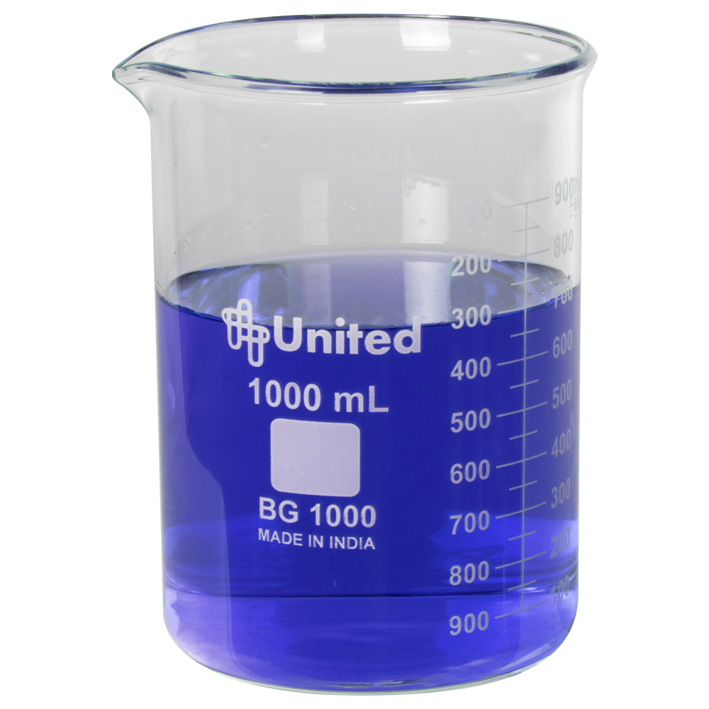 1000ml Low Form Glass Beaker U S Plastic Corp 1000ml Low Form Glass Beaker U S Plastic Corp