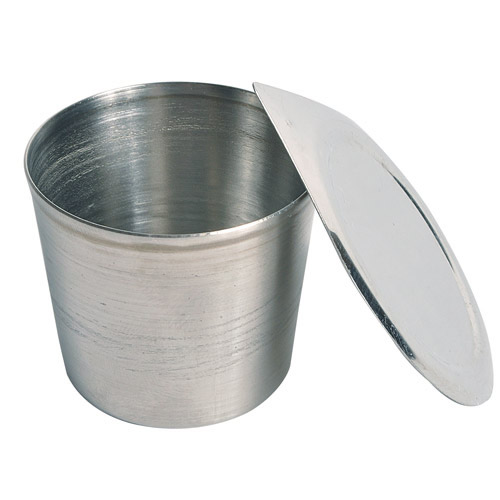 25mL Stainless Steel Crucible with Cover 36mm Dia. x 34mm Hgt. U.S