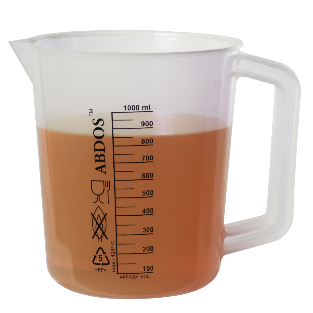 1000ml Polypropylene Beaker With Handle U S Plastic Corp