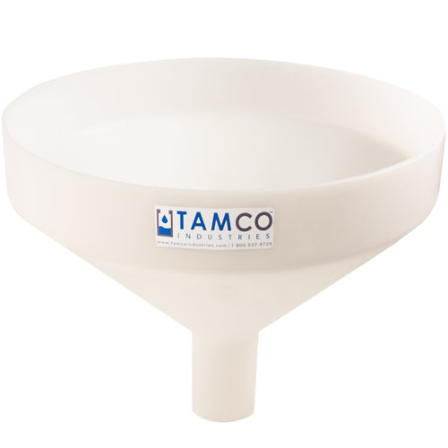 17-1/4" Top Diameter Natural Tamco® Funnel with 2-7/8" OD Spout