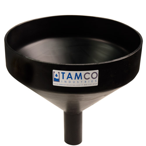 13-1/8 Top Diameter Light Gray Tamco Funnel with 2 OD Spout 1 Funnel 