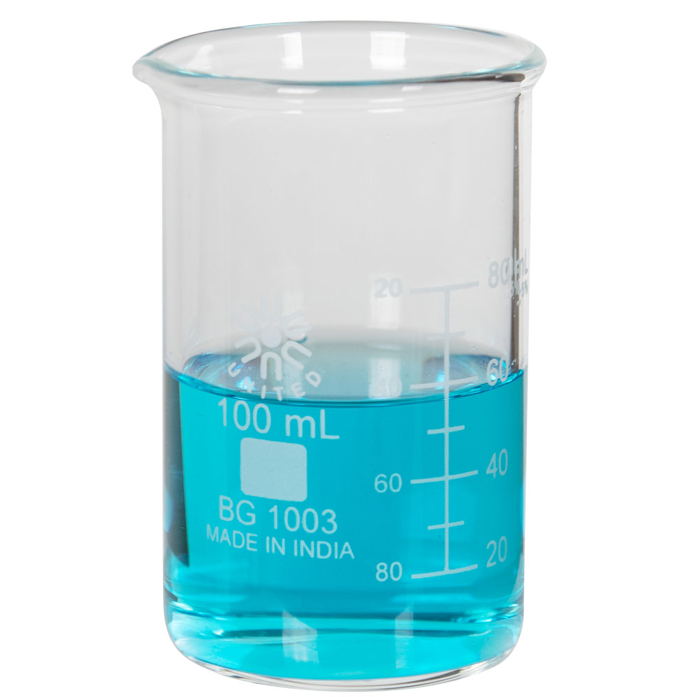 100mL Low Form Heavy Duty Glass Beaker U.S. Plastic Corp.