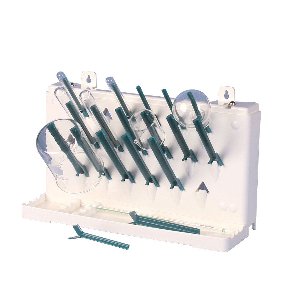 Benchtop, SingleSided, 1 Tier LabAire® 19 Pegs Drying Rack 16" L x